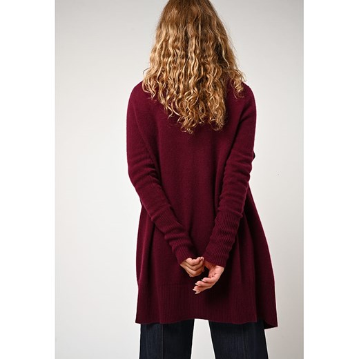 AUTHENTIC CASHMERE Kaszmirowy kardigan "Chésery" w kolorze bordowym M wyprzedaż Limango Polska