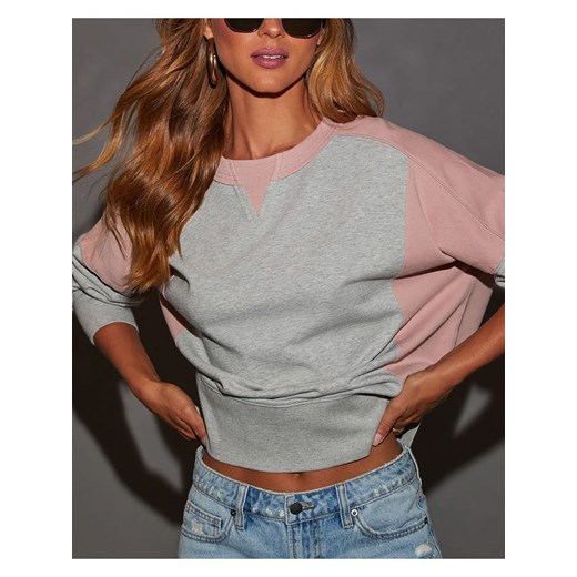 LA Angels Bluza w kolorze szaro-jasnoróżowym ze sklepu Limango Polska w kategorii Bluzy damskie - zdjęcie 177798280