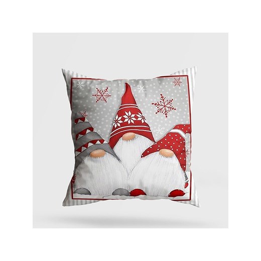 ABERTO DESIGN Poduszka w kolorze biało-szaro-czerwonym ze sklepu Limango Polska w kategorii Poduszki dekoracyjne - zdjęcie 177799311