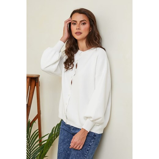 So Cachemire Kardigan &quot;Hatvan&quot; w kolorze białym So Cachemire S Limango Polska okazja