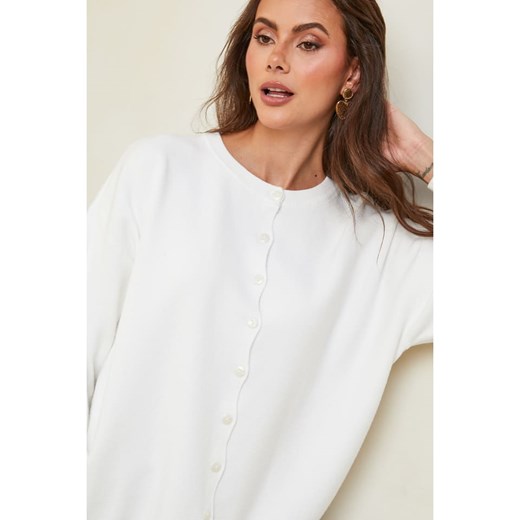 So Cachemire Kardigan &quot;Hatvan&quot; w kolorze białym So Cachemire S okazyjna cena Limango Polska