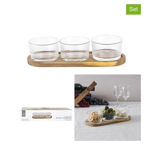 Make a Wish 4-częściowy zestaw w kolorze jasnobrązowym do serwowania ze sklepu Limango Polska w kategorii Misy i tace dekoracyjne - zdjęcie 177799582