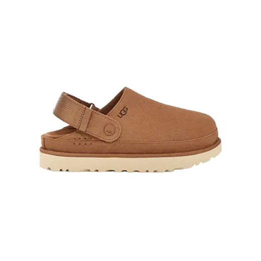 UGG Skórzane kapcie &quot;Goldenstar&quot; w kolorze jasnobrązowym ze sklepu Limango Polska w kategorii Kapcie damskie - zdjęcie 177799680