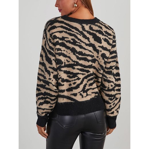 LA Angels Sweter w kolorze beżowo-czarnym La Angels XL okazyjna cena Limango Polska