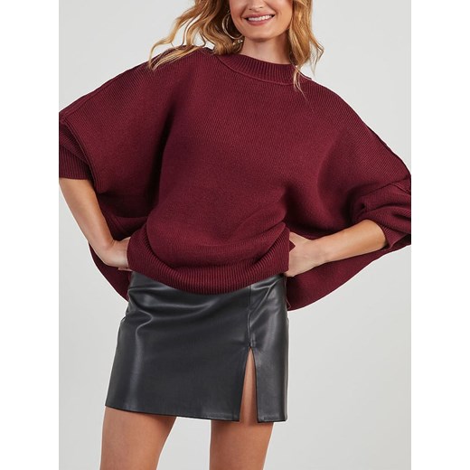 LA Angels Sweter w kolorze bordowym ze sklepu Limango Polska w kategorii Swetry damskie - zdjęcie 177799741