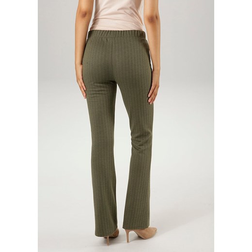Aniston Spodnie w kolorze khaki Aniston 44 Limango Polska promocyjna cena