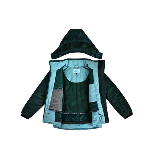Peek U Zimowa kurtka funkcyjna &quot;Kiran&quot; w kolorze niebiesko-zielonym Peek U 104 okazja Limango Polska