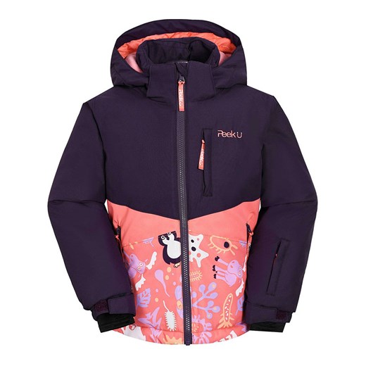 Peek U Zimowa kurtka funkcyjna &quot;Livia&quot; w kolorze fioletowo-jasnoróżowym ze sklepu Limango Polska w kategorii Kurtki dziewczęce - zdjęcie 177799861