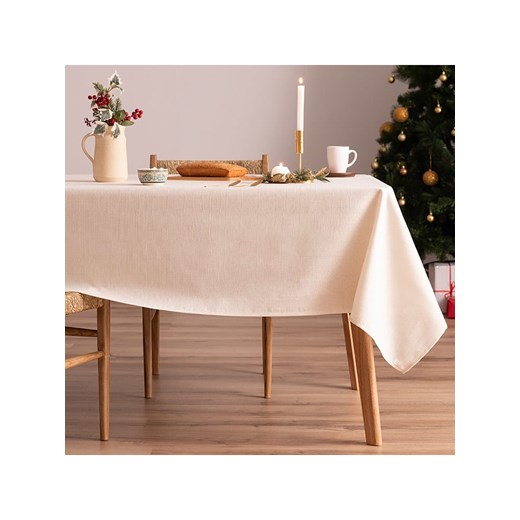 Mint Rugs Obrus &quot;Christmas Evolet&quot; w kolorze beżowym ze sklepu Limango Polska w kategorii Obrusy i bieżniki - zdjęcie 177800204