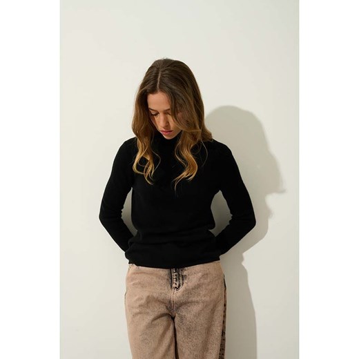 AUTHENTIC CASHMERE Kaszmirowy golf &quot;Bise&quot; w kolorze czarnym ze sklepu Limango Polska w kategorii Swetry damskie - zdjęcie 177800264