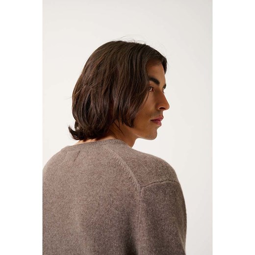 AUTHENTIC CASHMERE Kaszmirowy sweter "Victor" w kolorze szarobrązowym XXL okazja Limango Polska