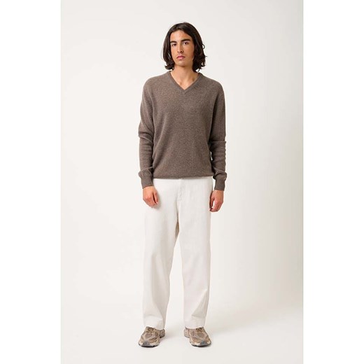 AUTHENTIC CASHMERE Kaszmirowy sweter "Victor" w kolorze szarobrązowym XL Limango Polska okazja