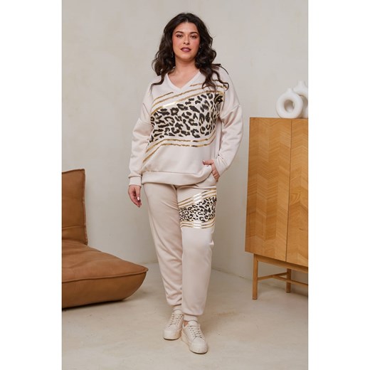 Curvy Lady 2-częściowy zestaw w kolorze kremowym Curvy Lady 44/46 okazja Limango Polska