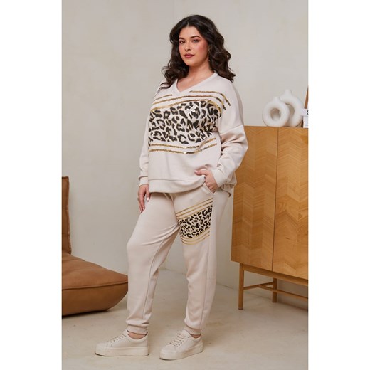 Curvy Lady 2-częściowy zestaw w kolorze kremowym Curvy Lady 48/50 wyprzedaż Limango Polska