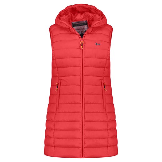 Geographical Norway Kamizelka pikowana &quot;Vatikolor&quot; w kolorze czerwonym ze sklepu Limango Polska w kategorii Kamizelki damskie - zdjęcie 177800604