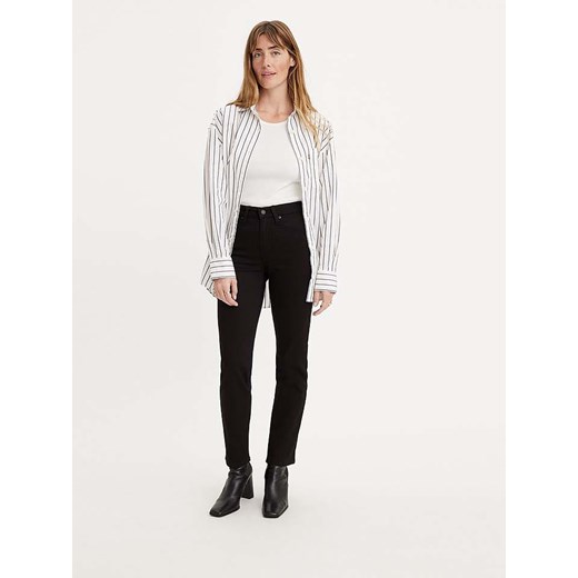 Levi&apos;s Dżinsy &quot;724&quot; - Slim fit - w kolorze czarnym ze sklepu Limango Polska w kategorii Jeansy damskie - zdjęcie 177802091