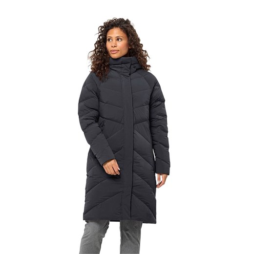 Jack Wolfskin Płaszcz puchowy w kolorze antracytowym ze sklepu Limango Polska w kategorii Kurtki damskie - zdjęcie 177802911