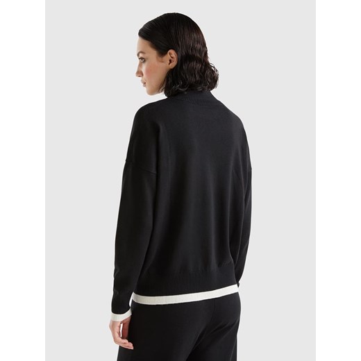 Benetton Sweter w kolorze czarnym M okazja Limango Polska