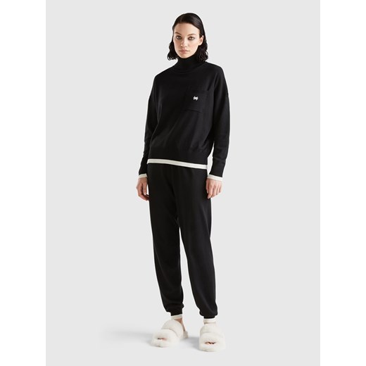 Benetton Sweter w kolorze czarnym M okazja Limango Polska