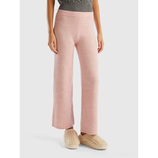 Benetton Spodnie w kolorze jasnoróżowym S okazja Limango Polska