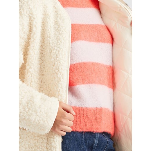 Benetton Płaszcz zimowy w kolorze kremowym L promocyjna cena Limango Polska