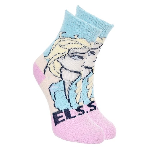 Disney Frozen Skarpety &quot;Kraina Lodu&quot; w kolorze jasnoróżowo-błękitnym ze sklepu Limango Polska w kategorii Skarpetki dziecięce - zdjęcie 177804483