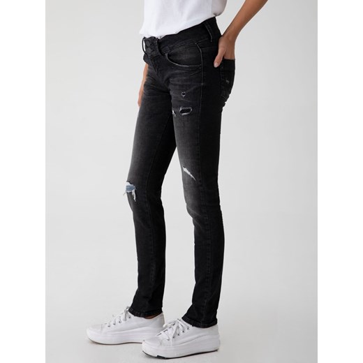 LTB Dżinsy "Molly M" - Slim fit - w kolorze antracytowym W26/L34 promocja Limango Polska