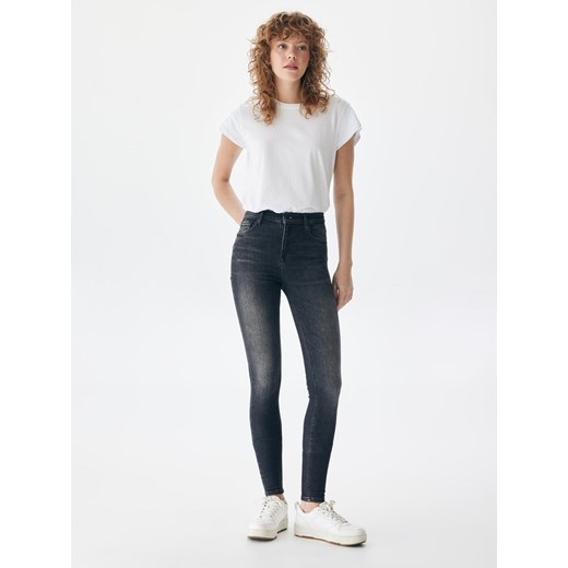 LTB Dżinsy &quot;Amy&quot; - Skinny fit - w kolorze antracytowym W31/L28 wyprzedaż Limango Polska