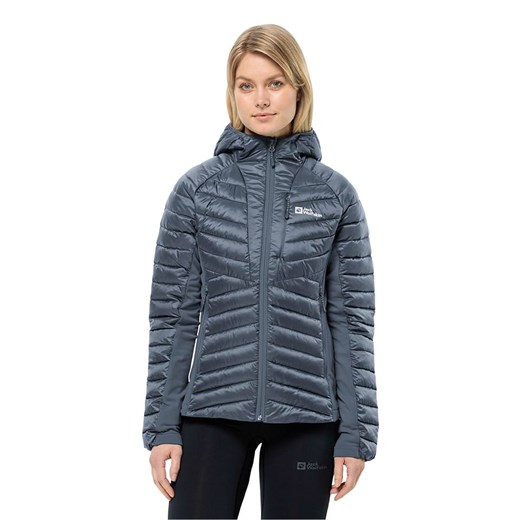 Jack Wolfskin Kurtka pikowana &quot;Routeburn Pro&quot; w kolorze granatowym ze sklepu Limango Polska w kategorii Kurtki damskie - zdjęcie 177805424