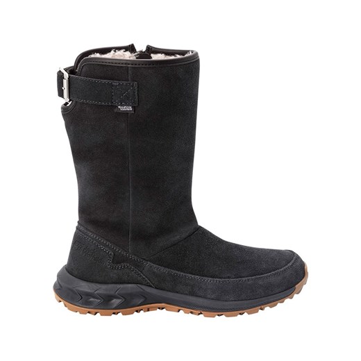 Jack Wolfskin Skórzane kozaki zimowe &quot;Queenstown Texapore&quot; w kolorze antracytowym ze sklepu Limango Polska w kategorii Śniegowce damskie - zdjęcie 177805463