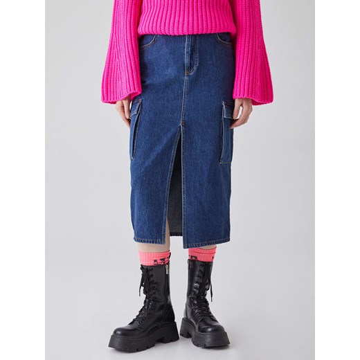 LTB Spódnica dżinsowa "Ariella" w kolorze granatowym M promocyjna cena Limango Polska