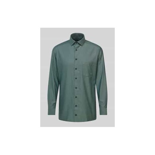 Koszula biznesowa o kroju regular fit z wyhaftowanym logo ze sklepu Peek&Cloppenburg  w kategorii Koszule męskie - zdjęcie 177805840