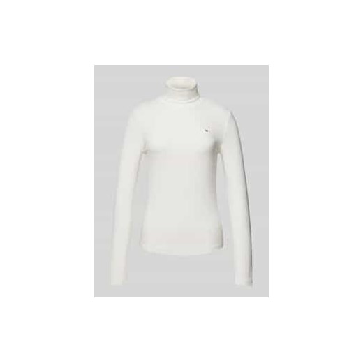 Bluzka z długim rękawem o kroju slim fit z golfem ze sklepu Peek&Cloppenburg  w kategorii Bluzki damskie - zdjęcie 177805890