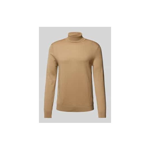 Sweter z dzianiny z wełny lana model ‘TRAY’ ze sklepu Peek&Cloppenburg  w kategorii Swetry męskie - zdjęcie 177806121