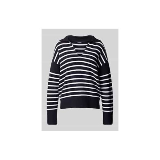 Sweter z dzianiny z dekoltem w serek ze sklepu Peek&Cloppenburg  w kategorii Swetry damskie - zdjęcie 177806180