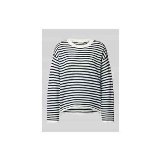 Sweter z dzianiny z prążkowanymi wykończeniami model ‘Domo’ ze sklepu Peek&Cloppenburg  w kategorii Swetry damskie - zdjęcie 177806341