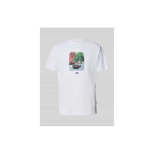 T-shirt z nadrukiem z logo ze sklepu Peek&Cloppenburg  w kategorii T-shirty męskie - zdjęcie 177806494