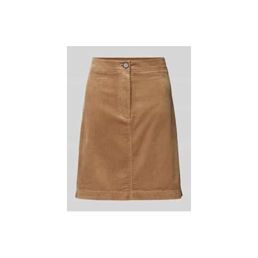 Spódnica sztruksowa mini z czystej bawełny ze sklepu Peek&Cloppenburg  w kategorii Spódnice - zdjęcie 177806814