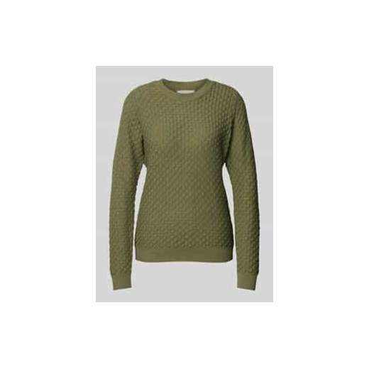 Sweter z dzianiny z prążkowanymi wykończeniami model ‘Dodo’ ze sklepu Peek&Cloppenburg  w kategorii Swetry damskie - zdjęcie 177806962