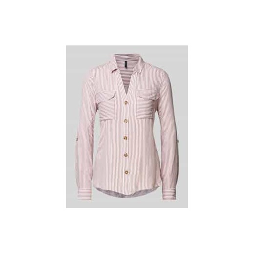 Bluzka koszulowa o kroju regular fit z czystej wiskozy ze sklepu Peek&Cloppenburg  w kategorii Koszule damskie - zdjęcie 177807321