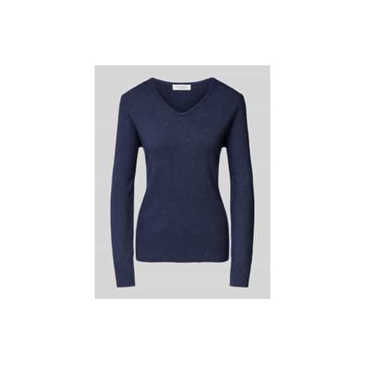 Sweter z dzianiny z prążkowanymi wykończeniami ze sklepu Peek&Cloppenburg  w kategorii Swetry damskie - zdjęcie 177807664