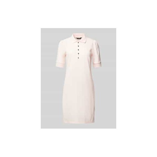 Sukienka polo o długości do kolan w jednolitym kolorze ze sklepu Peek&Cloppenburg  w kategorii Sukienki - zdjęcie 177807672