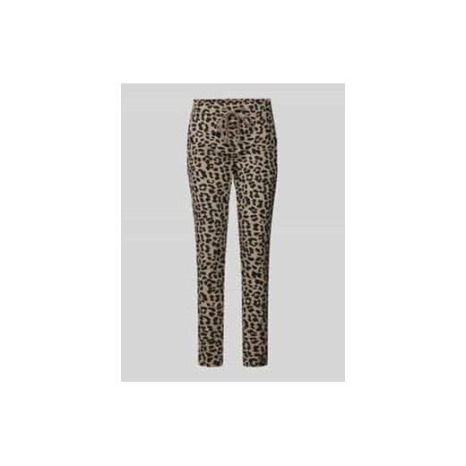 Spodnie materiałowe o kroju skinny fit z tunelem ze sklepu Peek&Cloppenburg  w kategorii Spodnie damskie - zdjęcie 177807891