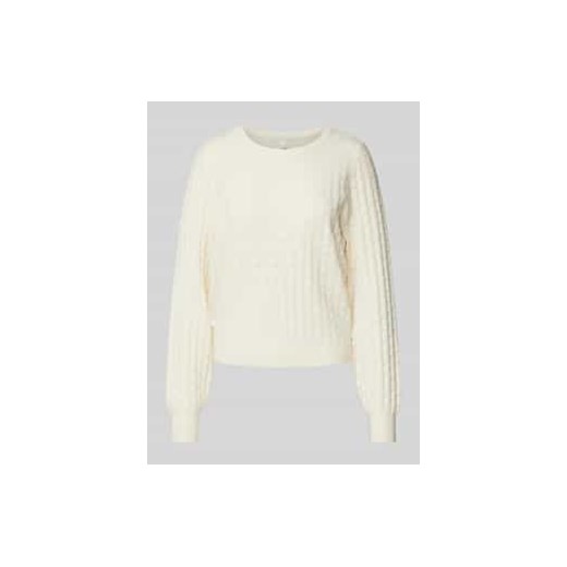 Sweter z dzianiny z fakturowanym wzorem ze sklepu Peek&Cloppenburg  w kategorii Swetry damskie - zdjęcie 177807894