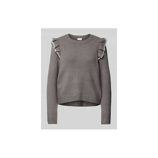 Sweter z dzianiny z falbanami model ‘NANZYL’ ze sklepu Peek&Cloppenburg  w kategorii Swetry damskie - zdjęcie 177808022