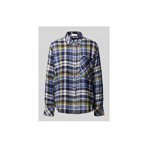 Bluzka koszulowa o kroju relaxed fit z mieszanki wiskozy ze sklepu Peek&Cloppenburg  w kategorii Koszule damskie - zdjęcie 177808262