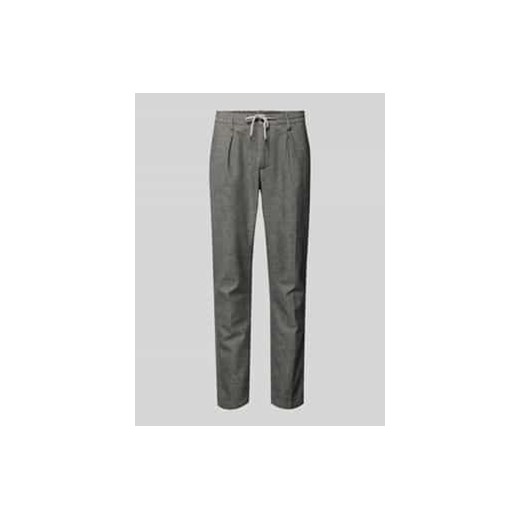 Spodnie o kroju regular fit z elastycznym pasem ze sklepu Peek&Cloppenburg  w kategorii Spodnie męskie - zdjęcie 177808522