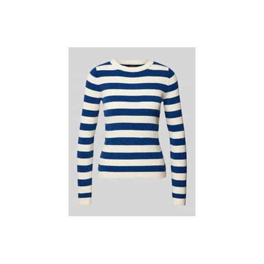Sweter z dzianiny o kroju slim fit ze wzorem w paski model ‘CHILI’ ze sklepu Peek&Cloppenburg  w kategorii Swetry damskie - zdjęcie 177808784