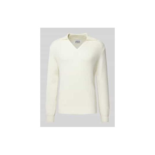 Sweter z dzianiny z dekoltem w serek ze sklepu Peek&Cloppenburg  w kategorii Swetry męskie - zdjęcie 177809441