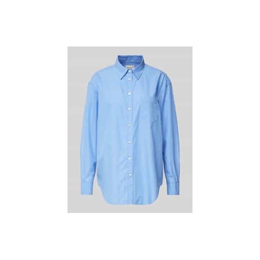 Bluzka koszulowa o kroju regular fit z kieszenią na piersi ze sklepu Peek&Cloppenburg  w kategorii Koszule damskie - zdjęcie 177809511